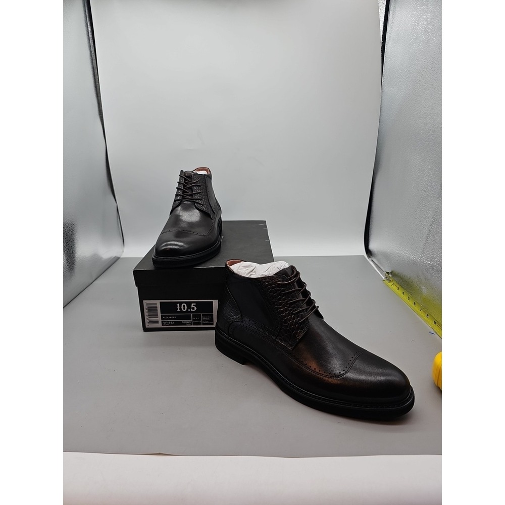 Vintage Foundry‎ Co. Alexander VF1582 Ankle Boots Men's 10.5 Brown Leather New
